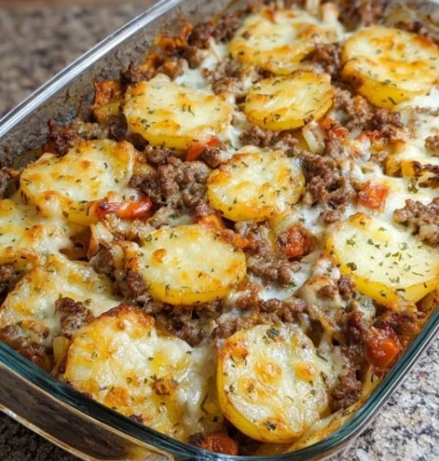 Ovenbaked Beef Potato Bake