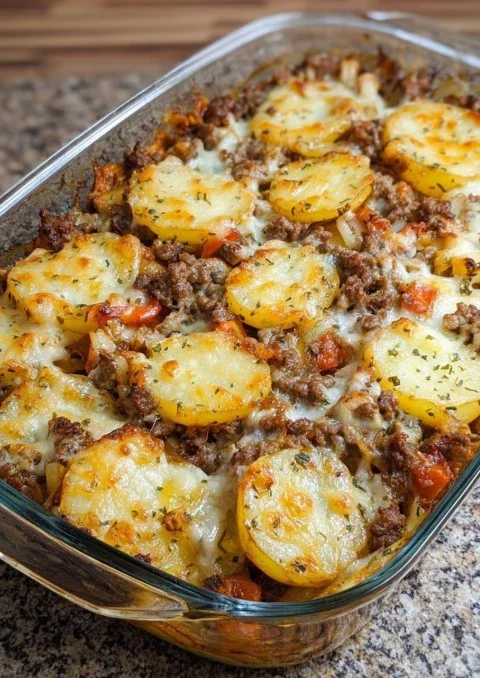 Ovenbaked Beef Potato Bake