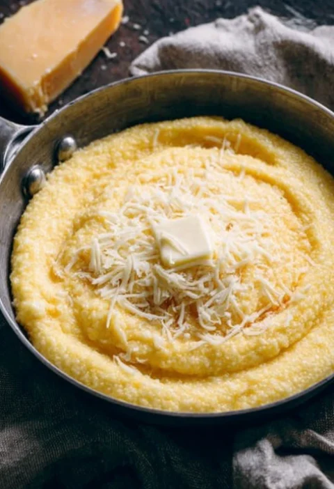 Southern 4ingredient Creamy Cheddar Grits