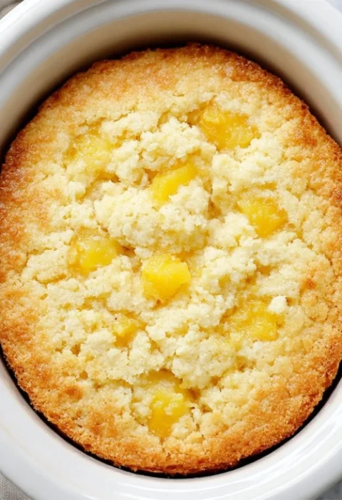 Slow Cooker 2ingredient Pineapple Angel Food Cake