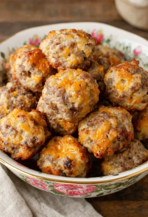 Southern 3ingredient Sausage Balls