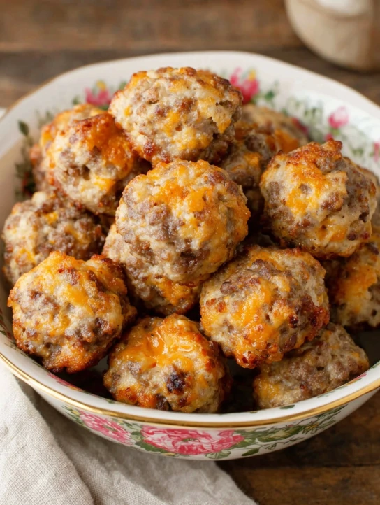 Southern 3ingredient Sausage Balls