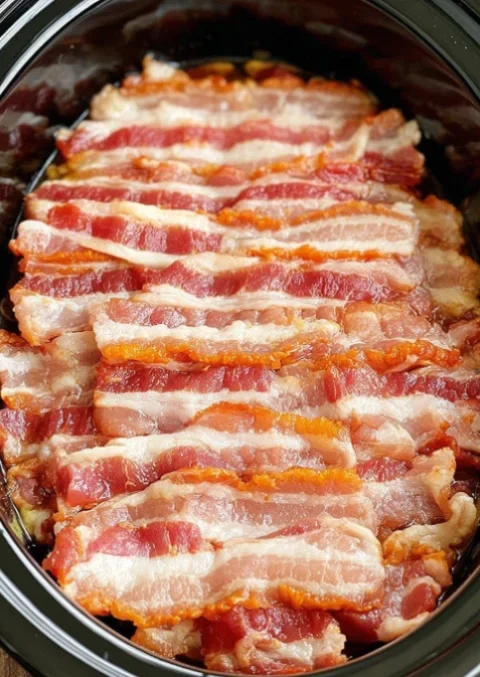 5-Ingredient Slow Cooker Bacon