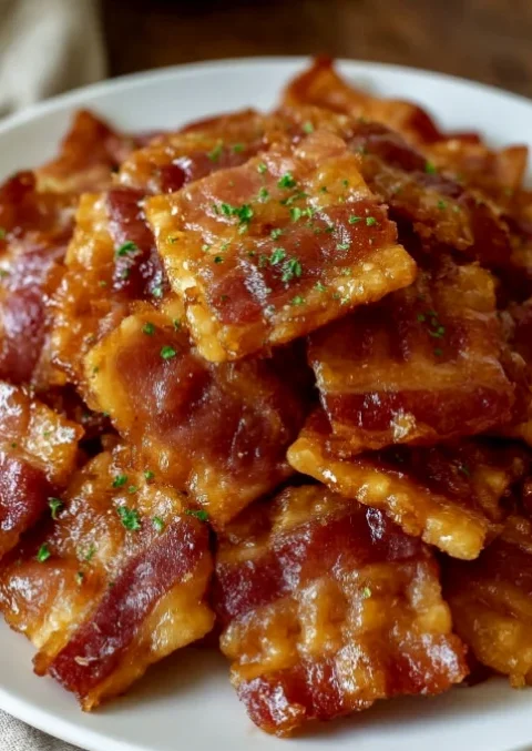 Air fryer bacon-wrapped crackers