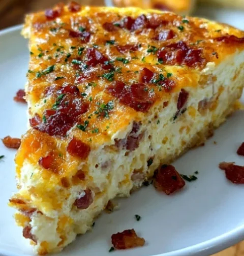 Bacon and Cheese Crustless Quiche