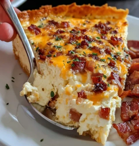 Bacon and Cheese Crustless Quiche