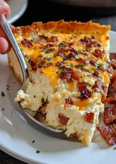Bacon and Cheese Crustless Quiche