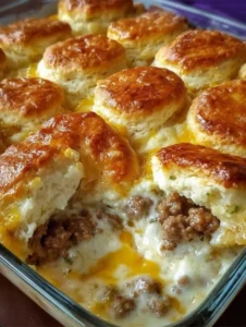 Biscuits and Gravy Casserole