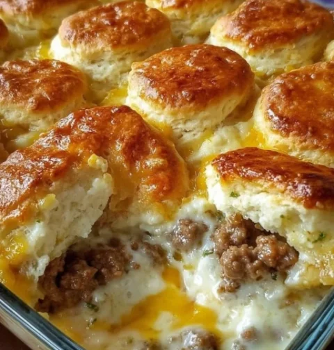 Biscuits and Gravy Casserole