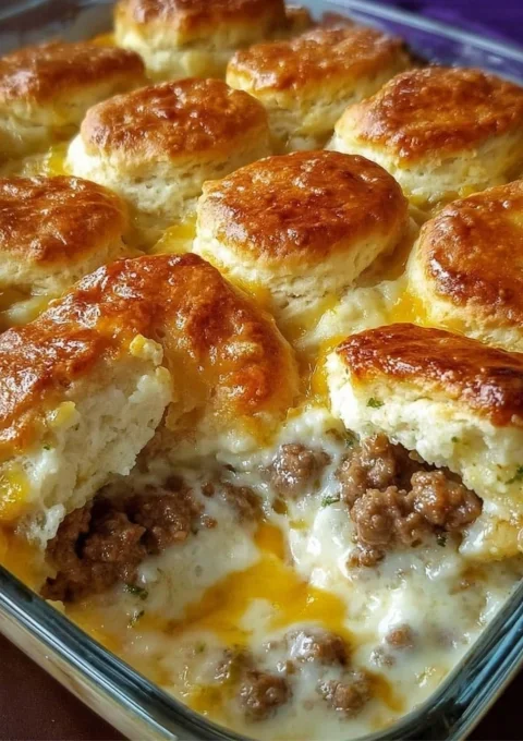 Biscuits and Gravy Casserole