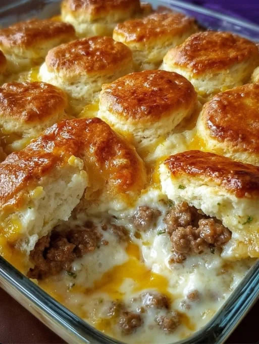 Biscuits and Gravy Casserole