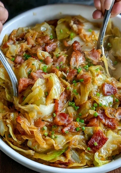 Cabbage and Bacon Stir-Fry
