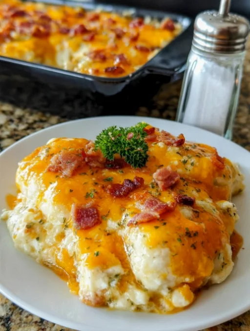 Cheesy Bacon Ranch Chicken Casserole