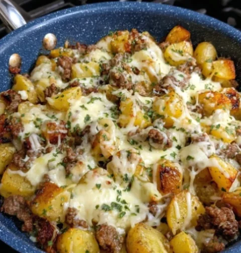 Cheesy Beef and Potato Casserole