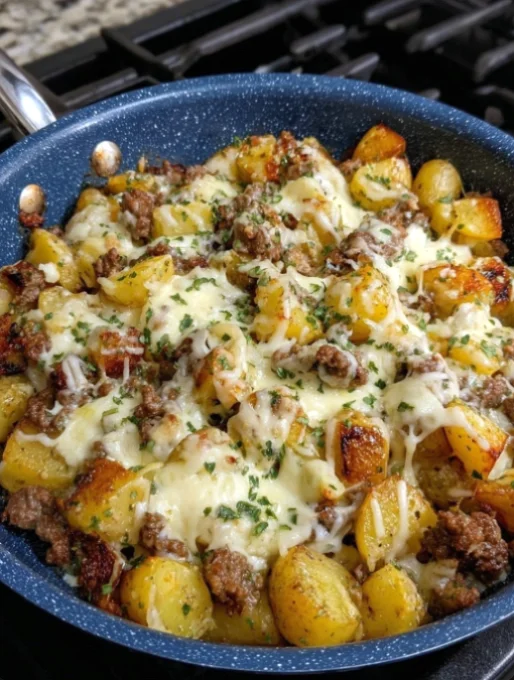 Cheesy Beef and Potato Casserole