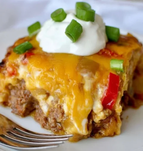 Cheesy Beef and Potato Casserole