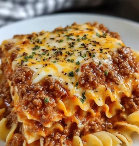 Cheesy Beef Lasagna