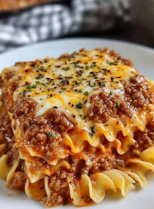 Cheesy Beef Lasagna