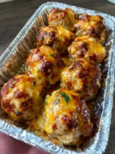 Cheesy Meatball Biscuit Bombs