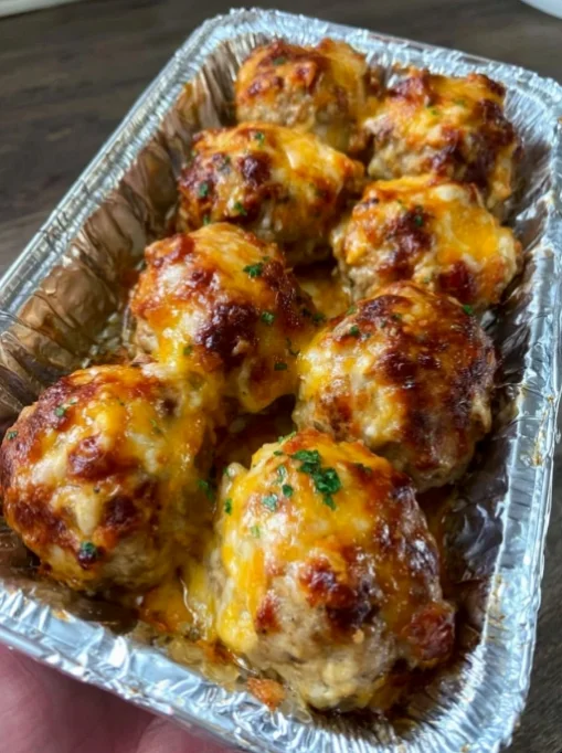 Cheesy Meatball Biscuit Bombs