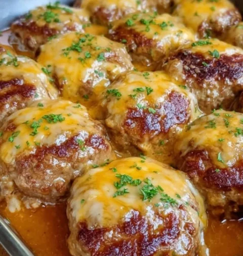 Cheesy Meatloaf Patties