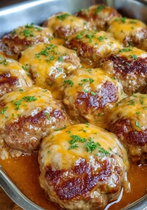 Cheesy Meatloaf Patties
