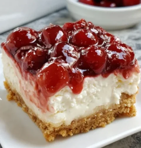 Cherry Cheesecake Bars
