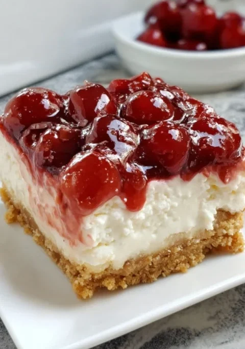 Cherry Cheesecake Bars