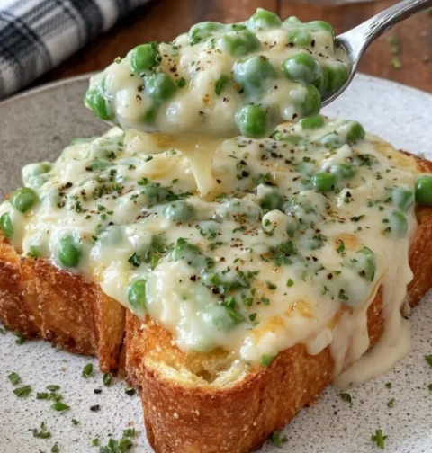 Creamed Peas on Toast