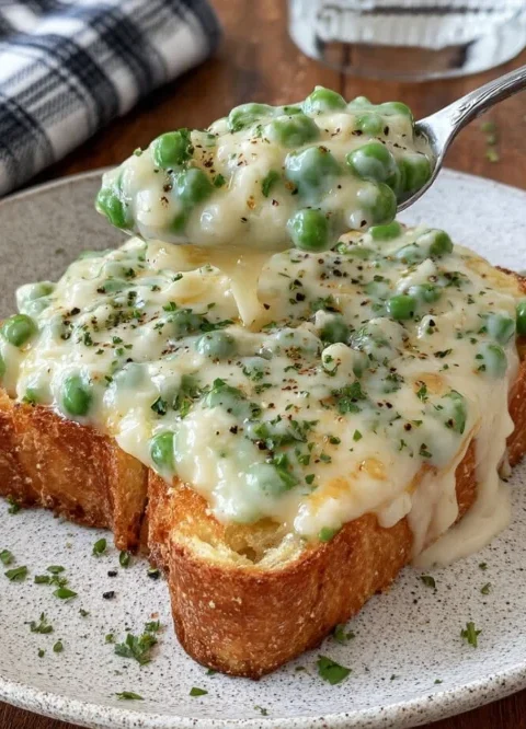 Creamed Peas on Toast