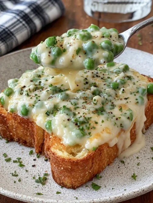 Creamed Peas on Toast