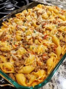 Creamy Beef and Shells: A Classic Italian American Dish