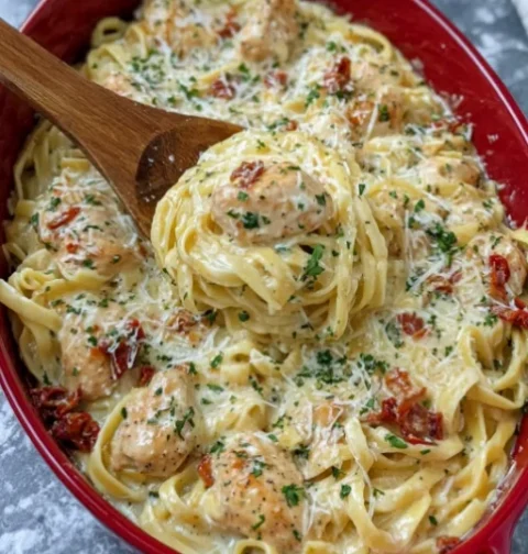 Creamy Chicken Fettuccine