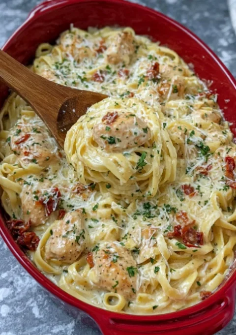 Creamy Chicken Fettuccine