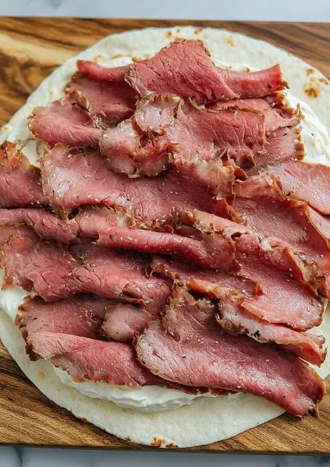 Creamy Roast Beef Wraps