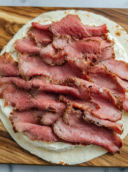 Creamy Roast Beef Wraps