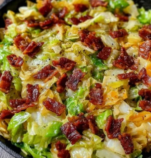 Fried Cabbage with Bacon