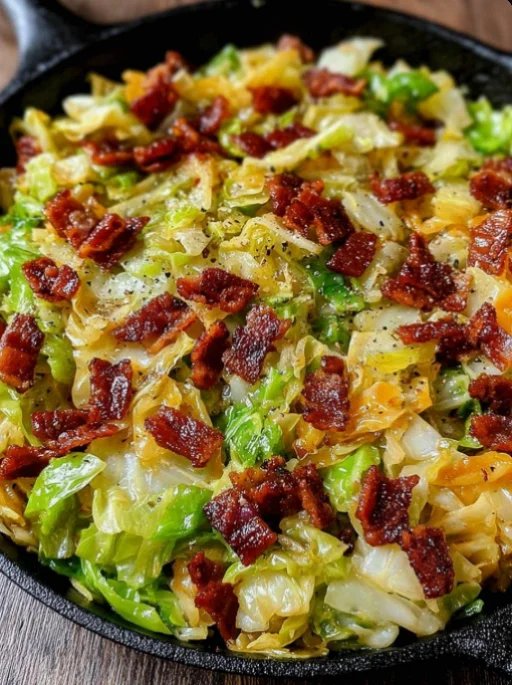 Fried Cabbage with Bacon