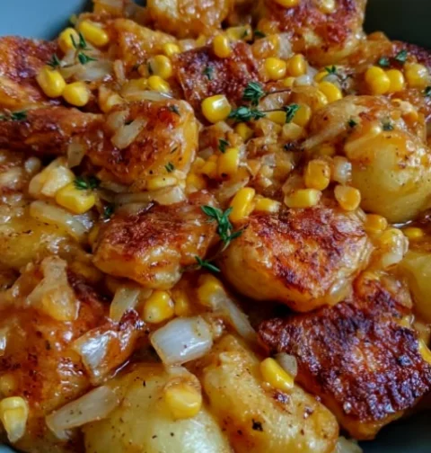 fried potatoes and onions