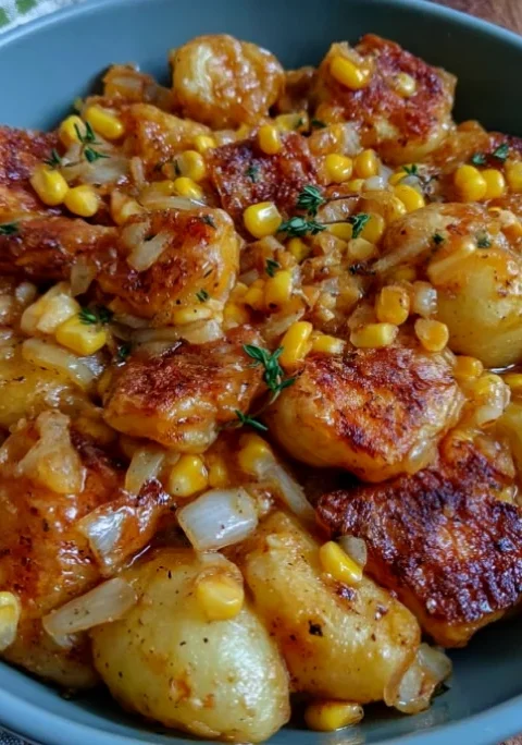 fried potatoes and onions