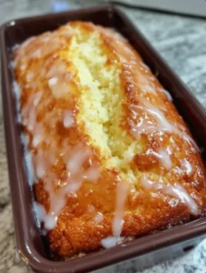 Glazed Lemon Butterscotch Loaf Cake