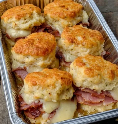 Ham and Cheese Biscuit Sandwiches