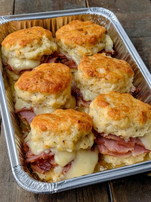 Ham and Cheese Biscuit Sandwiches