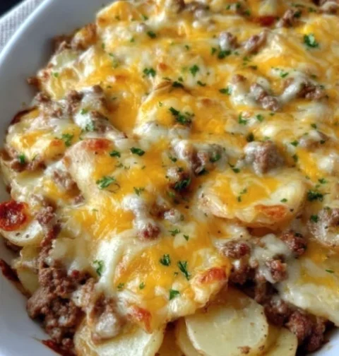 Hamburger Potato Casserole