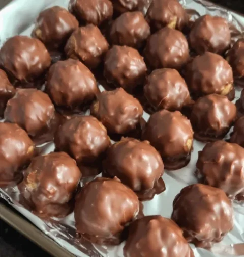 homemade peanut butter balls