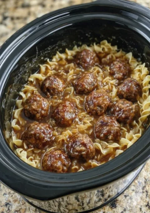 Meatballs and Noodles