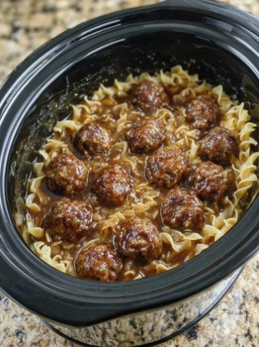 Meatballs and Noodles