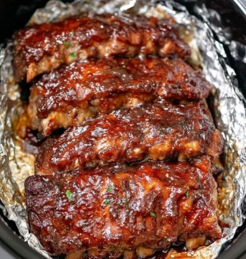 Mouthwatering meat ribs