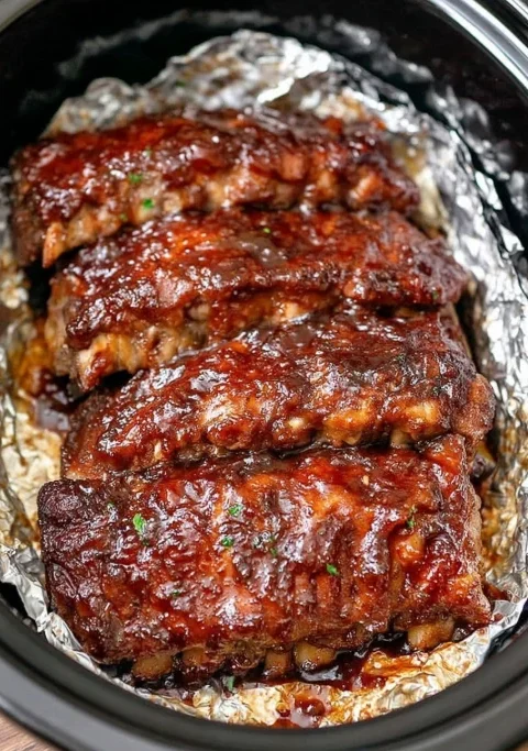 Mouthwatering meat ribs