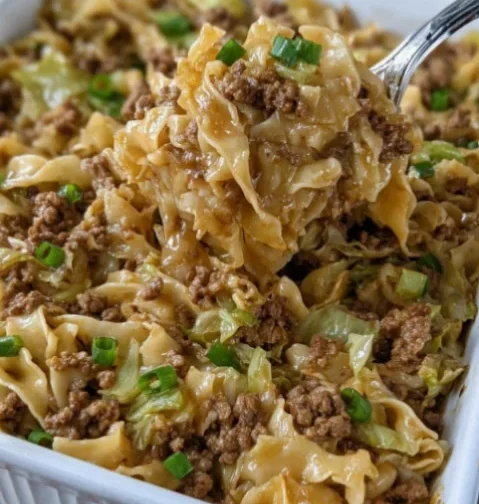 One Pot Ground Beef Egg Noodles